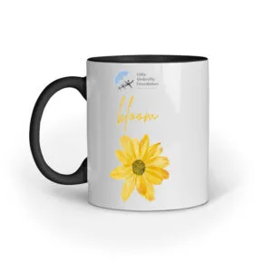 Bloom Little Umbrella Coffee Mug (Black/White) - Black