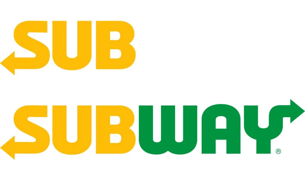 full size complete logo of the brand subway