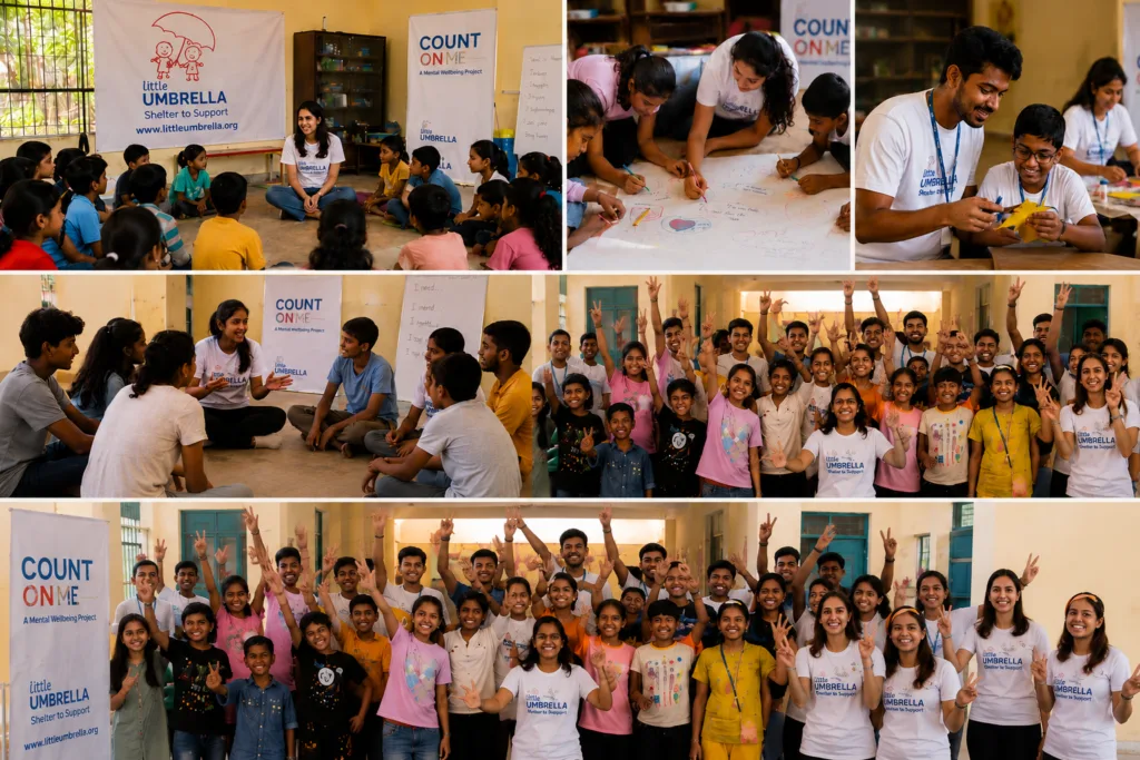 Little Umbrella Foundation empowering children through education, mental wellbeing programs, youth leadership and community development initiatives