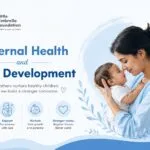 A mother lovingly interacting with her infant, symbolizing the connection between maternal health, emotional wellbeing, and healthy child development